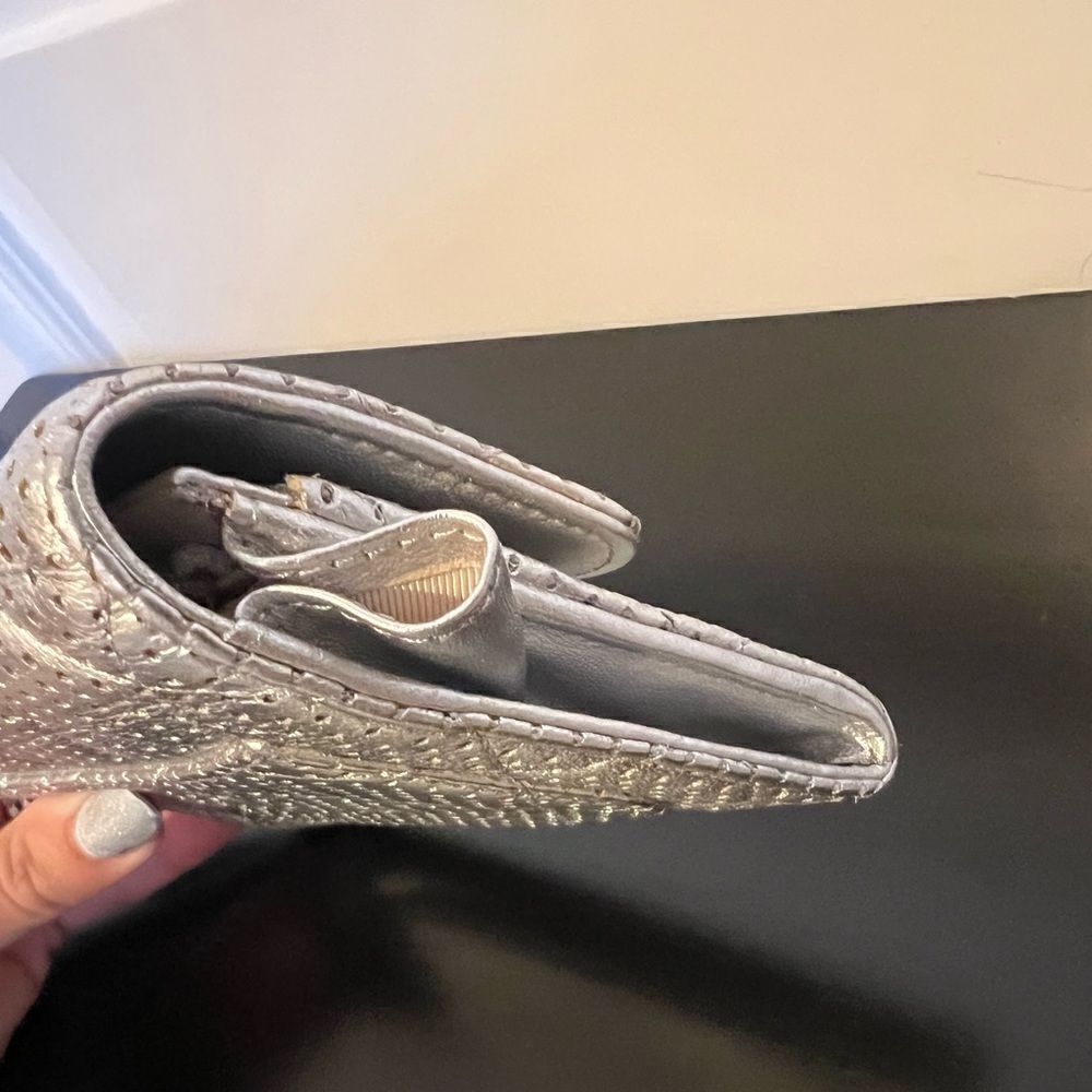 AUTHENTIC CHANEL WALLET- Silver - Picture 7 of 12